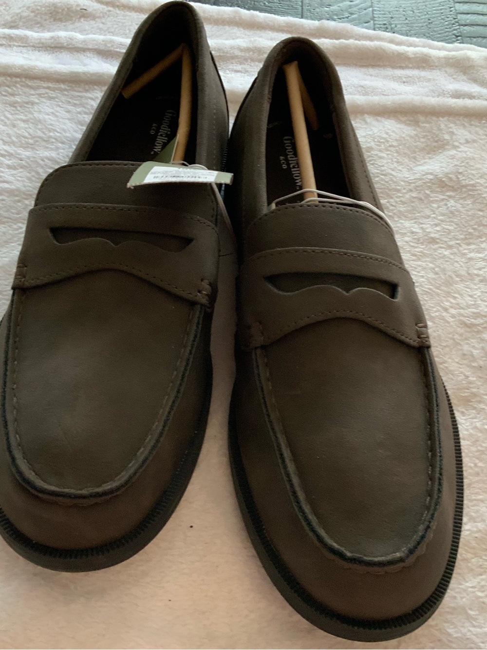 Neutral Brown Men's Penny Loafers nwt size 10.5 good fellow sku 3266